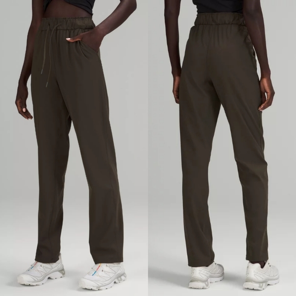 NWT Lululemon Stretch High Rise Pant Dark Olive - Picture 1 of 12